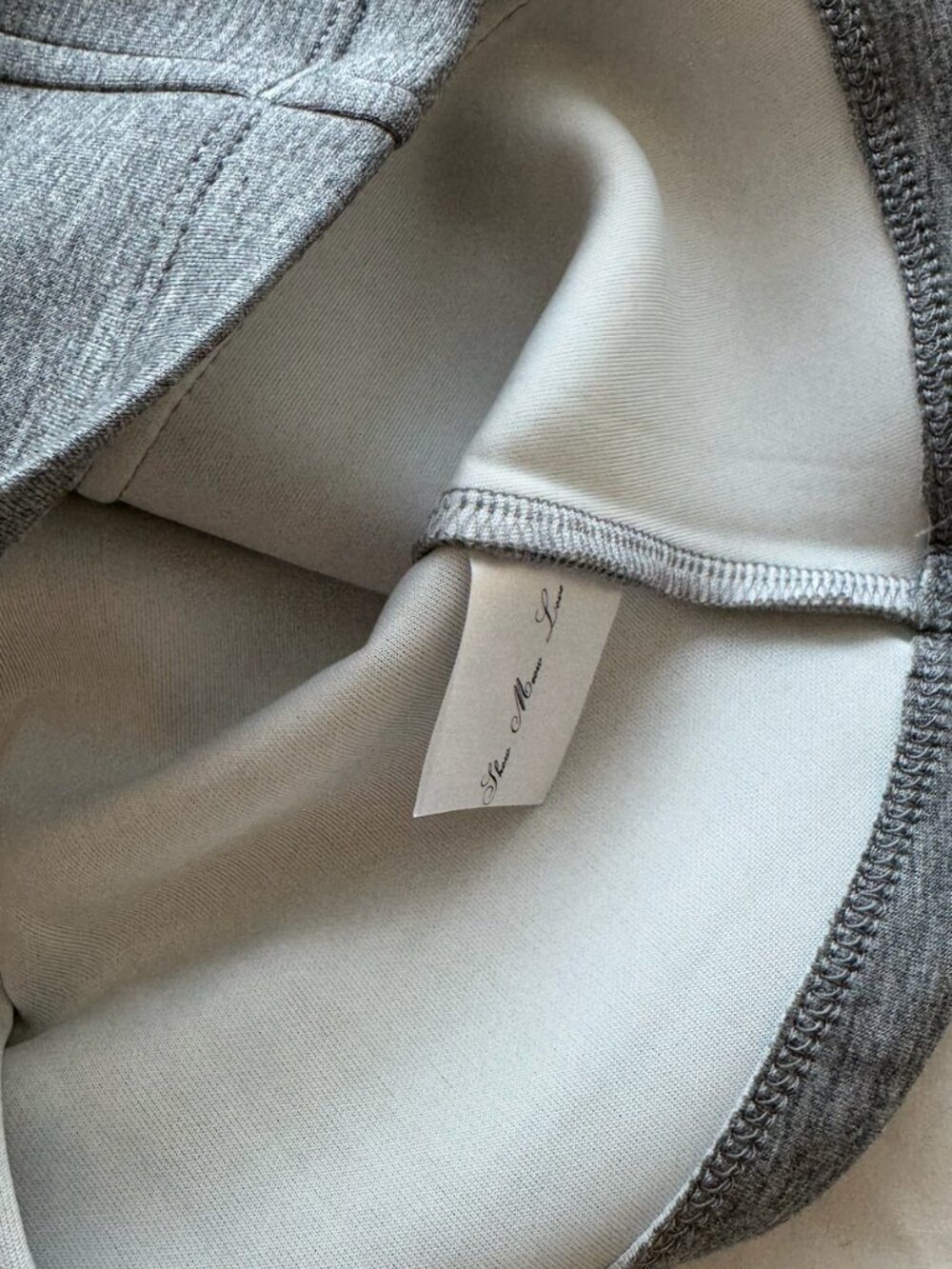 Gray double breasted top with corset bottom and button detail - Picture 4 of 4